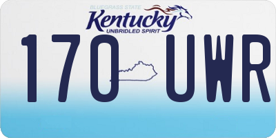KY license plate 170UWR