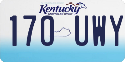 KY license plate 170UWY
