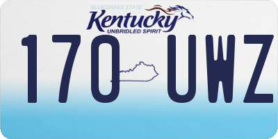 KY license plate 170UWZ