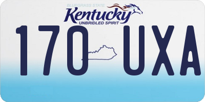KY license plate 170UXA