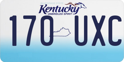 KY license plate 170UXC