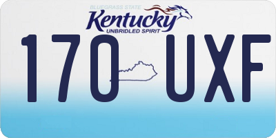 KY license plate 170UXF