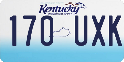 KY license plate 170UXK