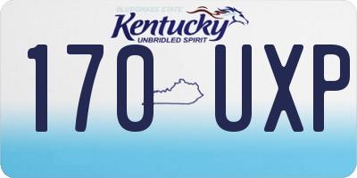 KY license plate 170UXP