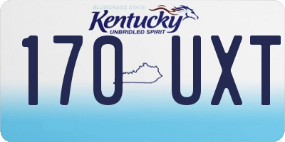 KY license plate 170UXT