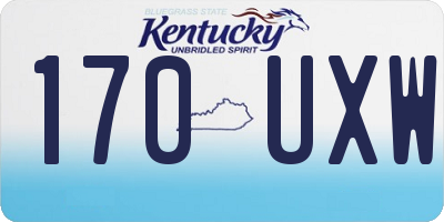 KY license plate 170UXW