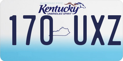 KY license plate 170UXZ