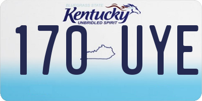 KY license plate 170UYE