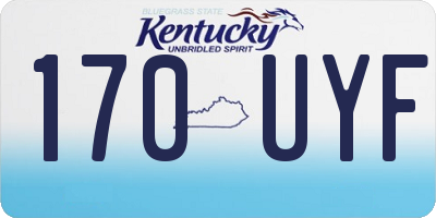 KY license plate 170UYF