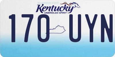 KY license plate 170UYN