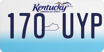 KY license plate 170UYP