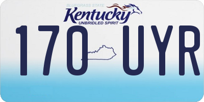 KY license plate 170UYR