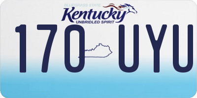 KY license plate 170UYU