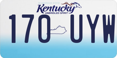 KY license plate 170UYW