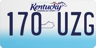 KY license plate 170UZG