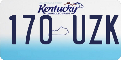 KY license plate 170UZK