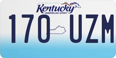 KY license plate 170UZM