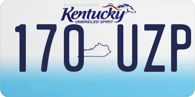 KY license plate 170UZP