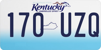 KY license plate 170UZQ