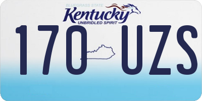 KY license plate 170UZS