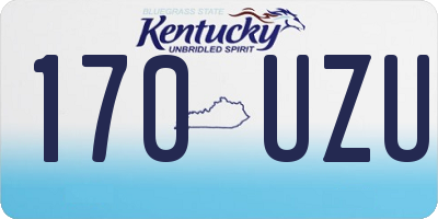 KY license plate 170UZU