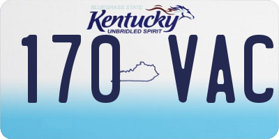 KY license plate 170VAC