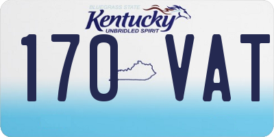 KY license plate 170VAT