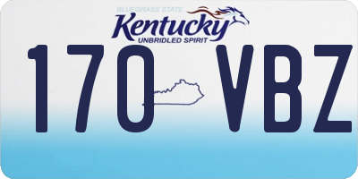 KY license plate 170VBZ