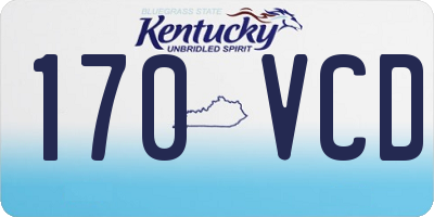 KY license plate 170VCD