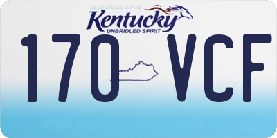 KY license plate 170VCF