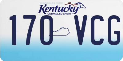 KY license plate 170VCG