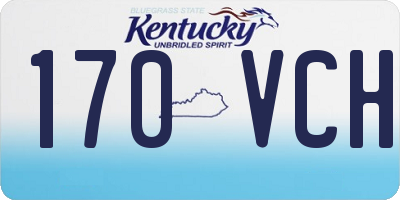KY license plate 170VCH