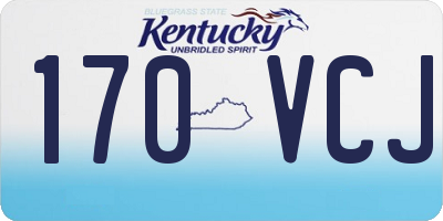 KY license plate 170VCJ