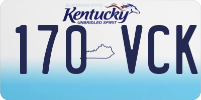 KY license plate 170VCK