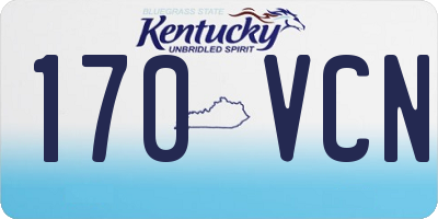 KY license plate 170VCN