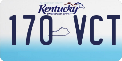 KY license plate 170VCT