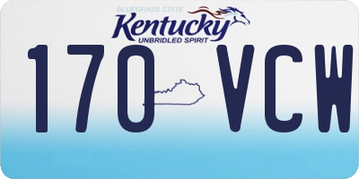 KY license plate 170VCW