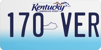KY license plate 170VER