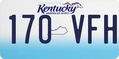 KY license plate 170VFH