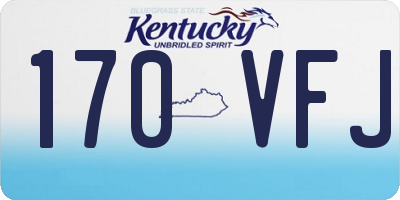 KY license plate 170VFJ