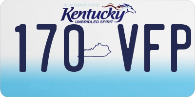 KY license plate 170VFP