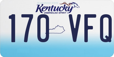 KY license plate 170VFQ