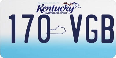 KY license plate 170VGB