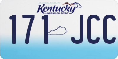 KY license plate 171JCC