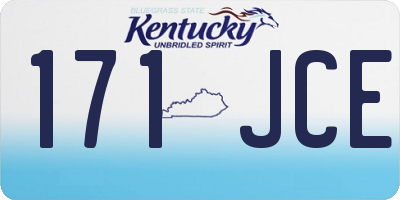 KY license plate 171JCE