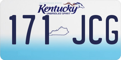 KY license plate 171JCG