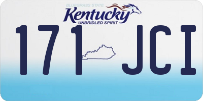 KY license plate 171JCI