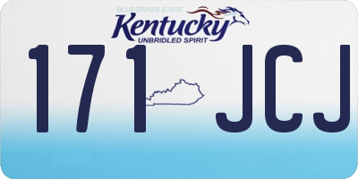 KY license plate 171JCJ