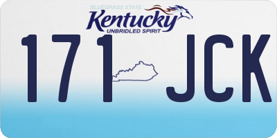 KY license plate 171JCK