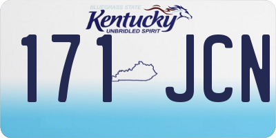 KY license plate 171JCN